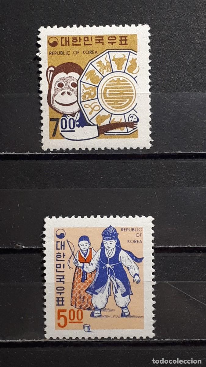 Sellos: NAVIDAD. COREA DEL SUR. A&Ntilde;O 1967. **. YVERT 483/4 - Foto 1