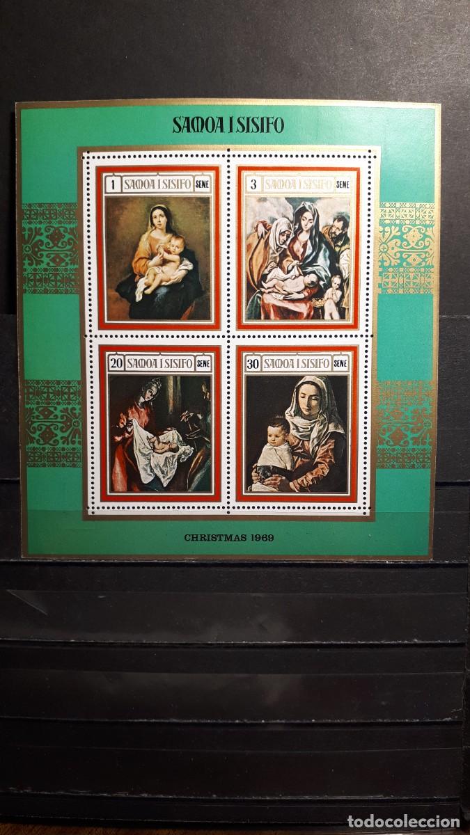 Sellos: NAVIDAD. SAMOA. A&Ntilde;O 1969. ** YVERT H.B. 1 - Foto 1