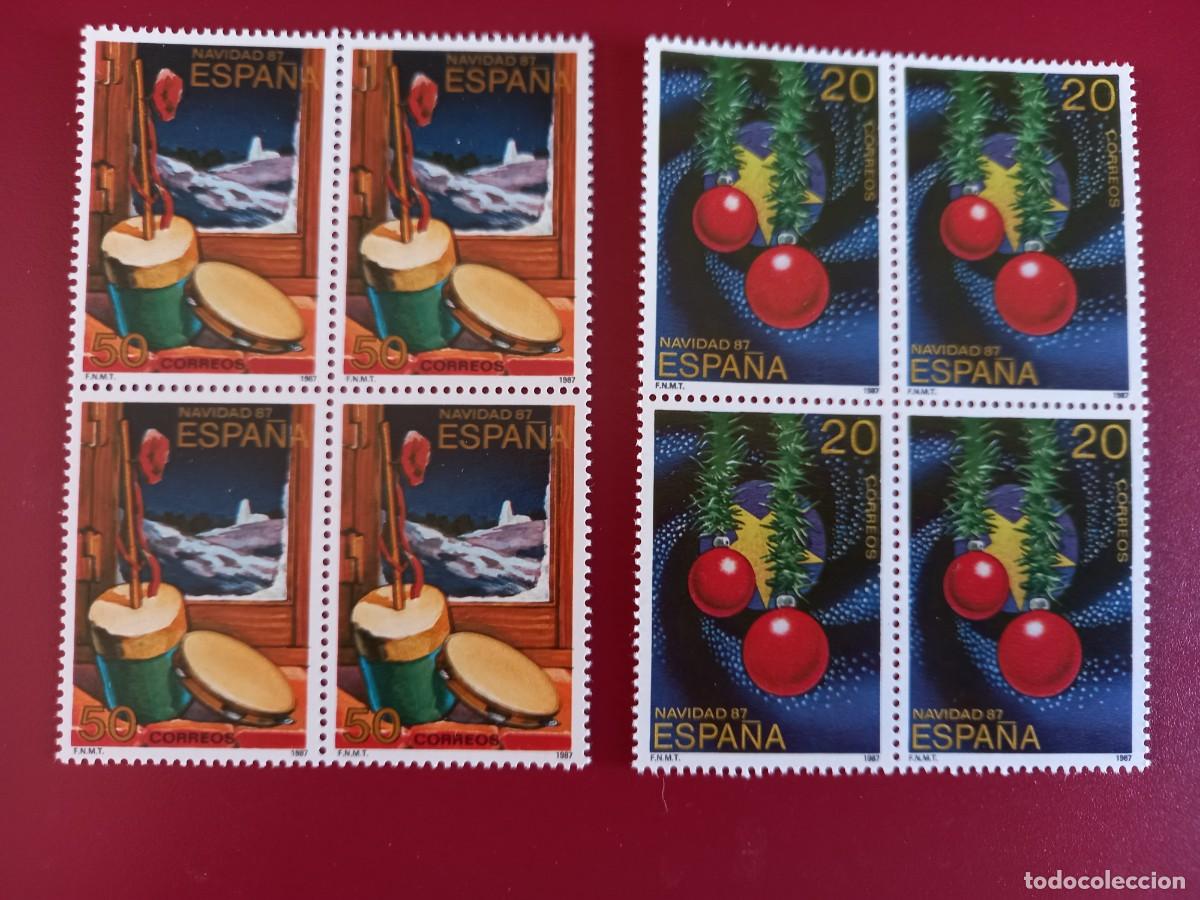 Sellos: 1987. Navidad, en bloque de 4 - Foto 1
