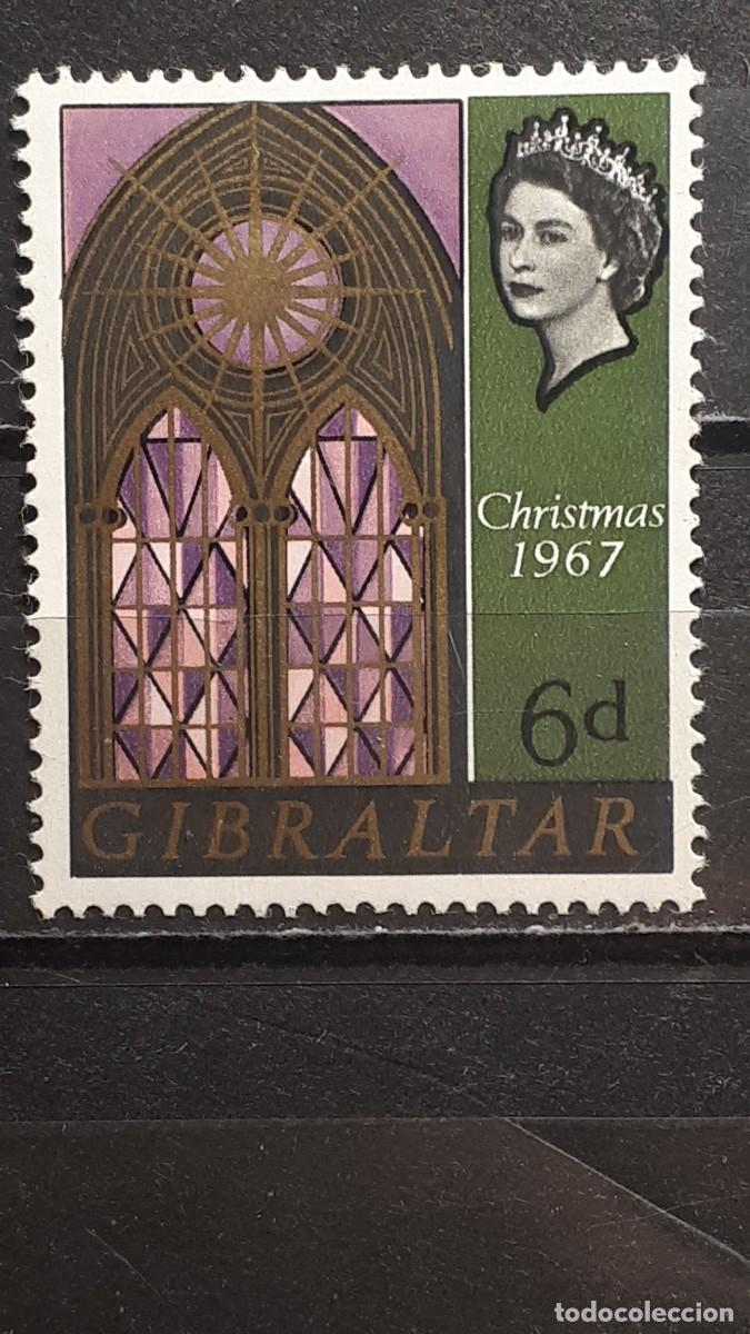Sellos: NAVIDAD. GIBRALTAR. A&Ntilde;O 1967. **. Yvert 202 - Foto 1