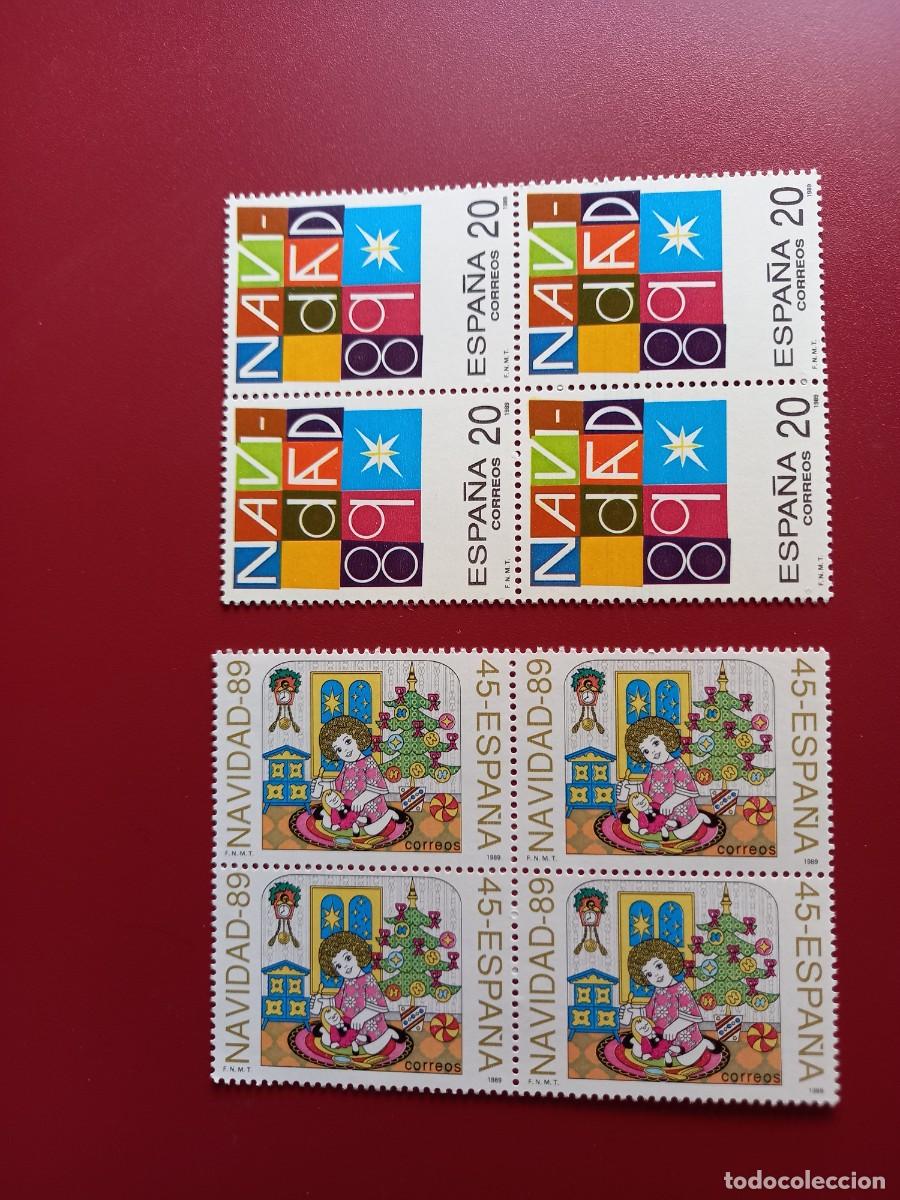 Sellos: 1989. Navidad, en bloque de 4 - Foto 1