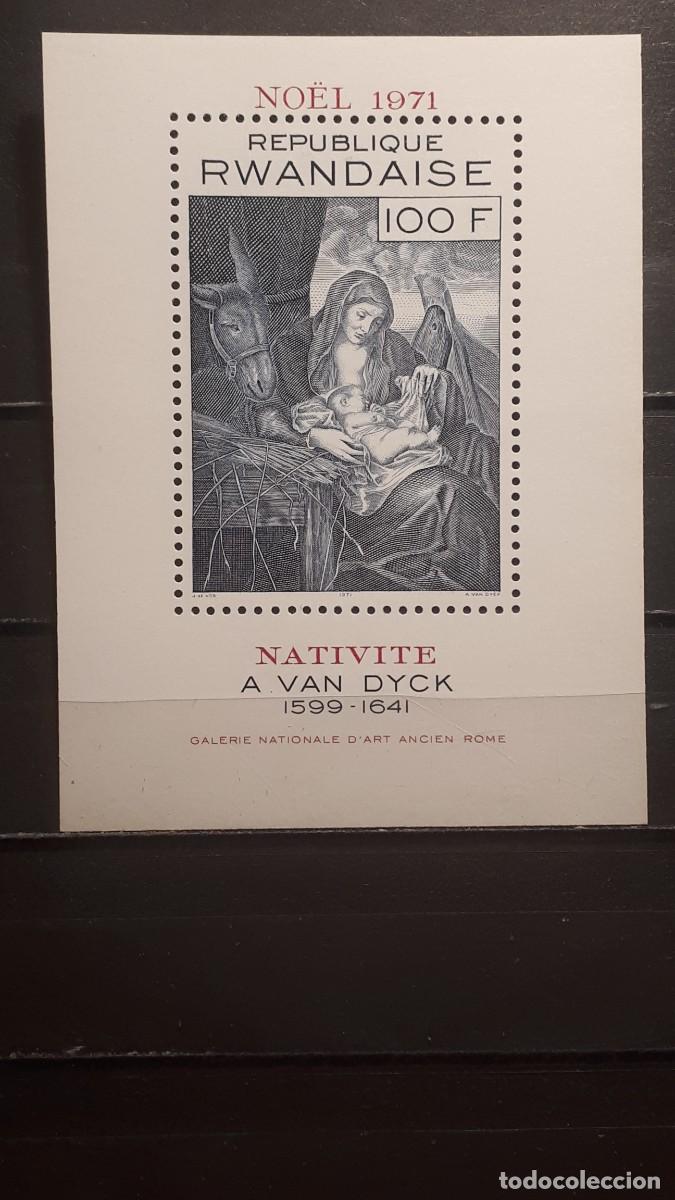 Sellos: NAVIDAD. RUANDA. A&Ntilde;O 1971. **. YVERT H.B.25 - Foto 1