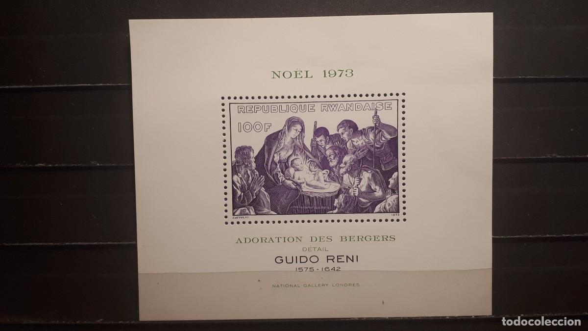Sellos: NAVIDAD. RUANDA. A&Ntilde;O 1973. (*). YVERT H.B.31 - Foto 1