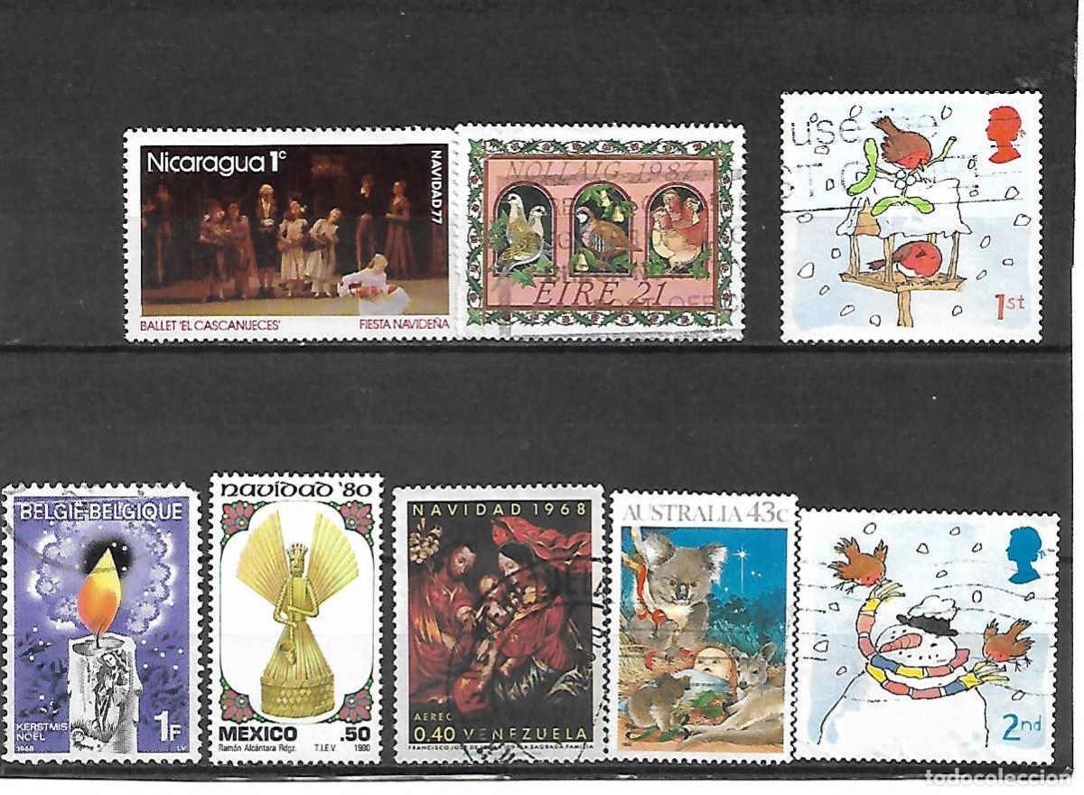 Sellos: 8 sellos NAVIDAD, Universales - Foto 1