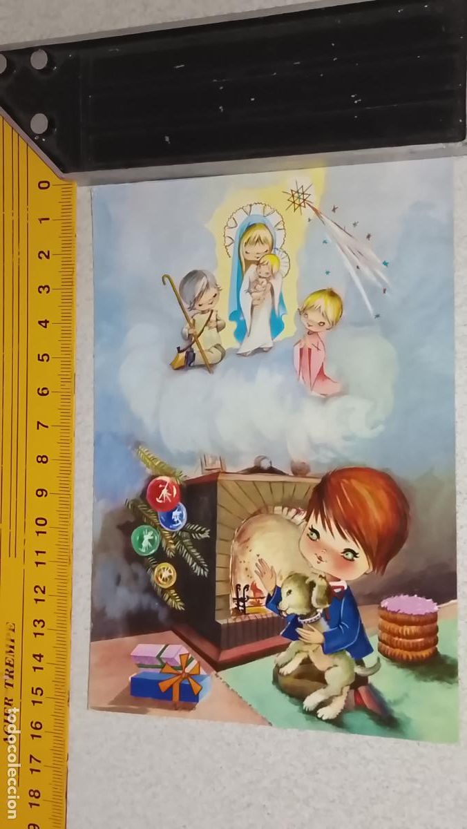 Timbres: ANTIGUA FELICITACION POSTAL / NAVIDADE&Ntilde;A POSTALES NAVIDAD &Oacute; CHRISTMAS PORTAL DE BELEN NACIMIENTO