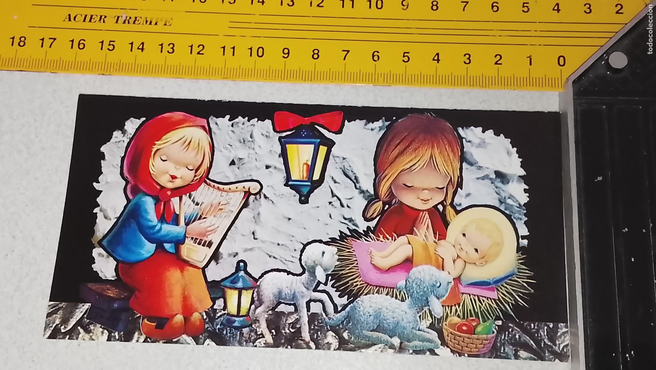 Sellos: ANTIGUA FELICITACION POSTAL / NAVIDADE&Ntilde;A POSTALES NAVIDAD &Oacute; CHRISTMAS PORTAL DE BELEN NACIMIENTO