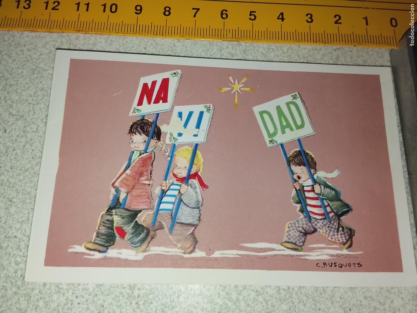 Sellos: ANTIGUA FELICITACION POSTAL / NAVIDADE&Ntilde;A POSTALES NAVIDAD &Oacute; CHRISTMAS PORTAL DE BELEN NACIMIENTO