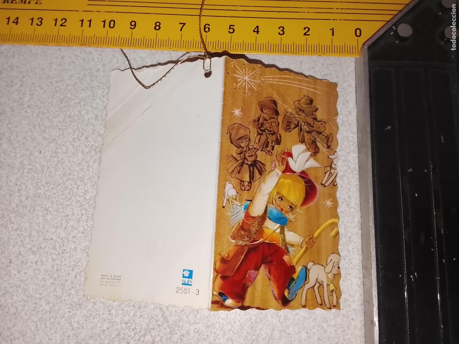 Sellos: ANTIGUA FELICITACION POSTAL / NAVIDADE&Ntilde;A POSTALES NAVIDAD &Oacute; CHRISTMAS PORTAL DE BELEN NACIMIENTO