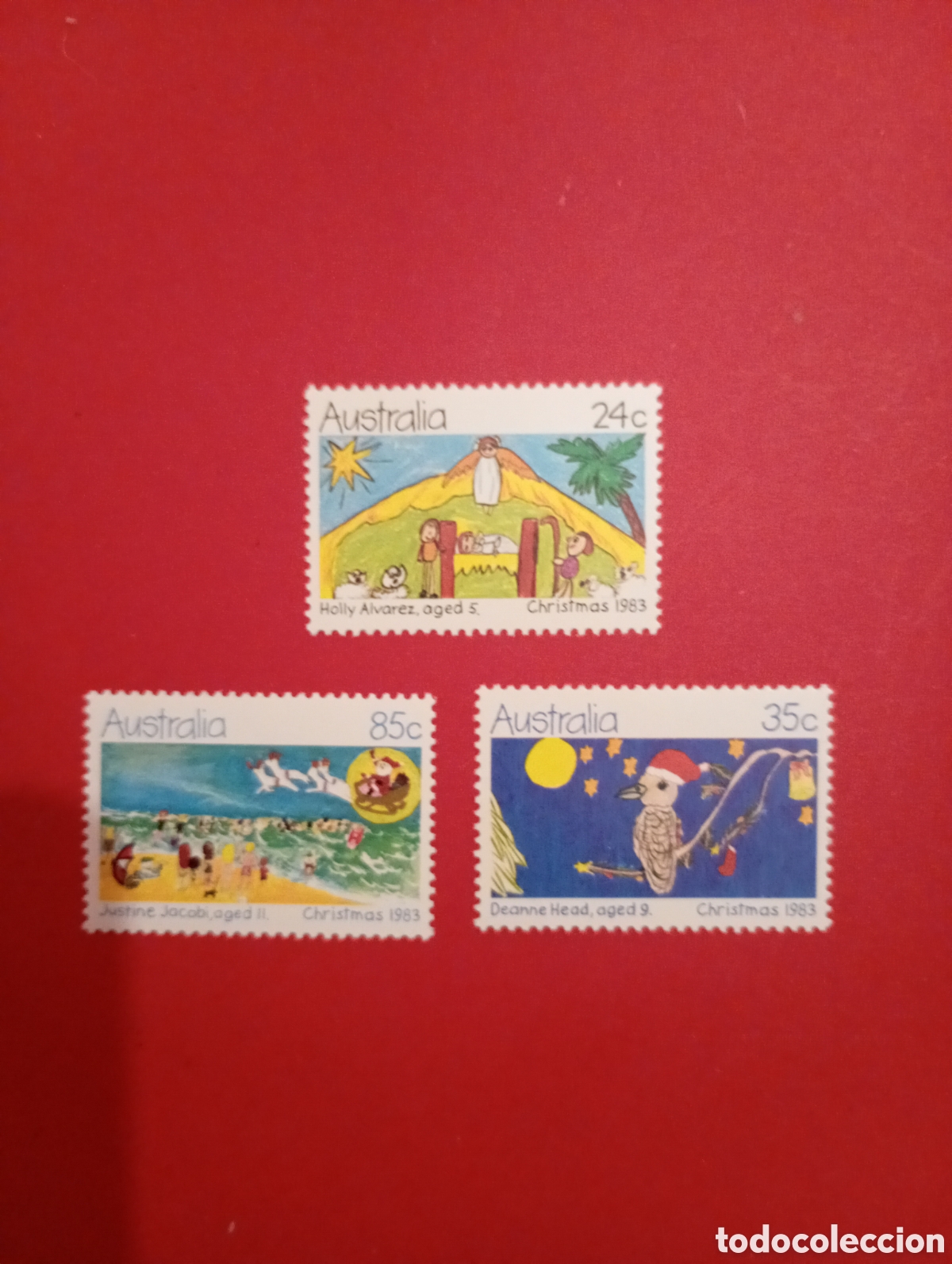 Sellos: AUSTRALIA 1983 NAVIDAD completa - Foto 1