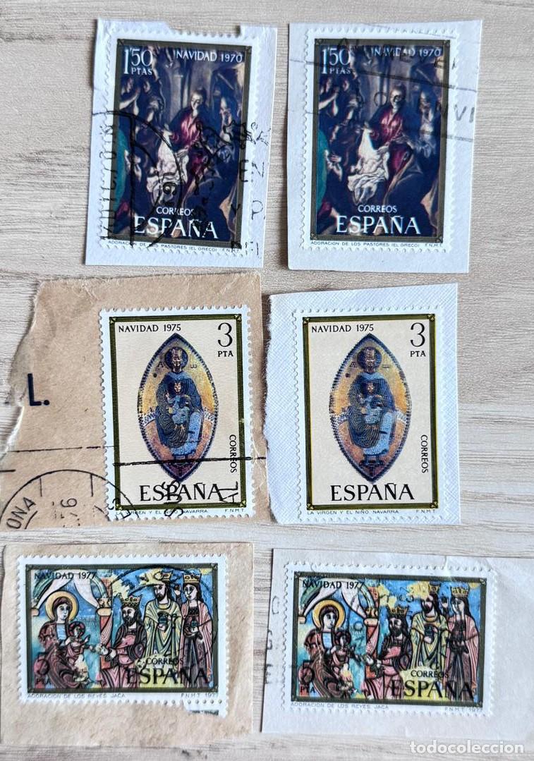 Sellos: Sellos navidad circulados con desenfoque