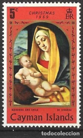 Sellos: Islas Caim&aacute;n 1969 - Mi 246 - YT 249 - Navidad - MH*