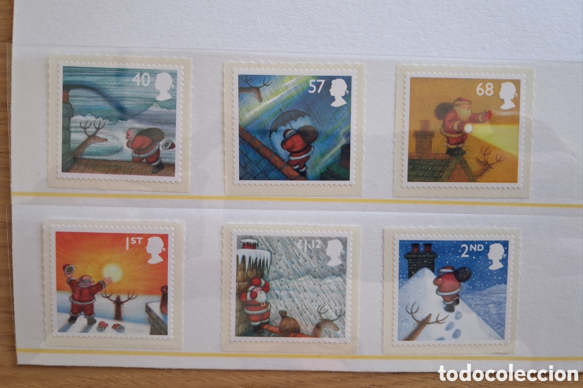 Sellos: Lote sellos UK Reino Unido Santa Klauss, nuevos