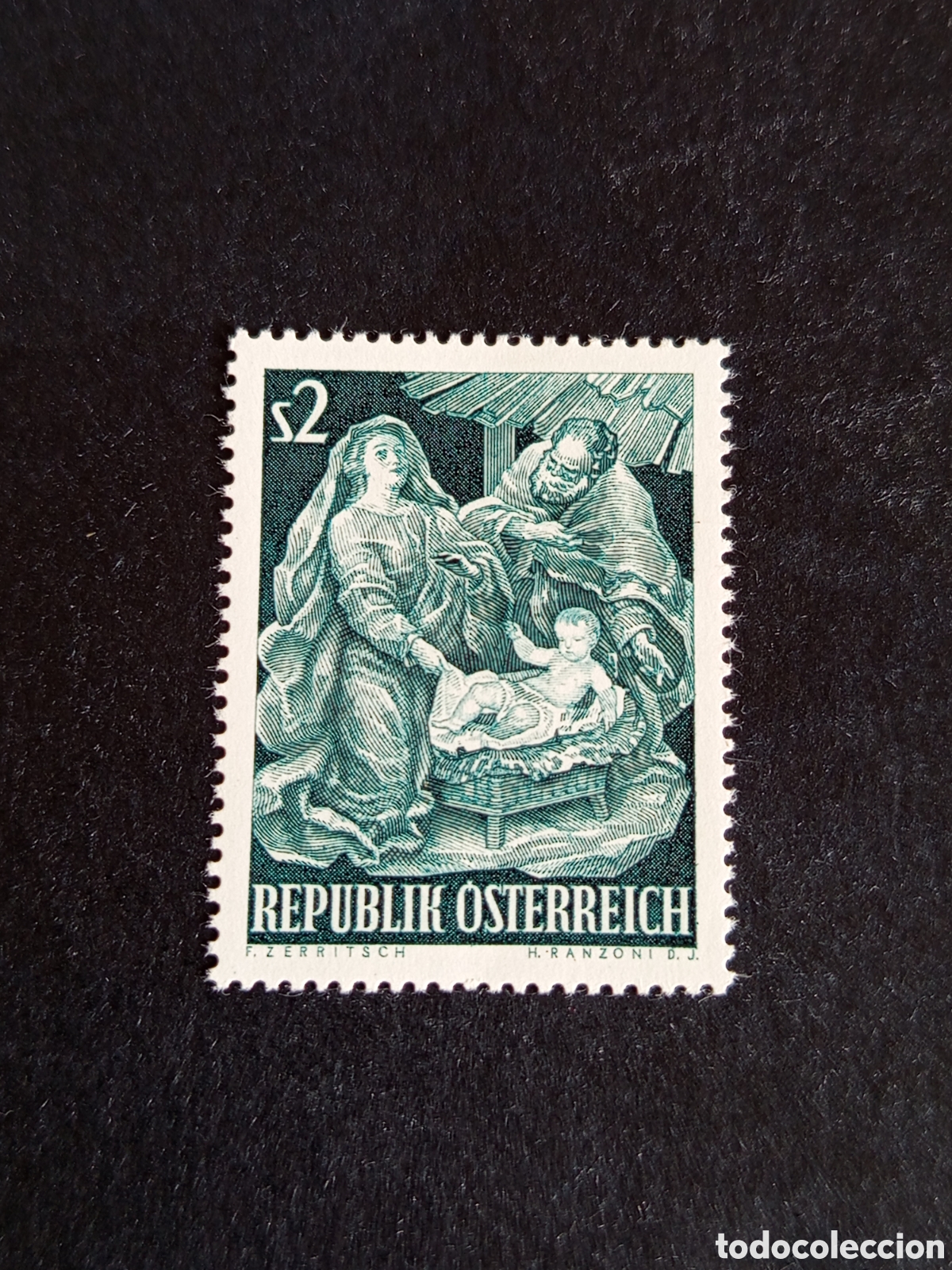 Sellos: AUSTRIA, 1963. Navidad. Nacimiento. Yvert 981. Ver fotos. Pedido m&iacute;nimo 3 &euro;. Serie completa en nuevo