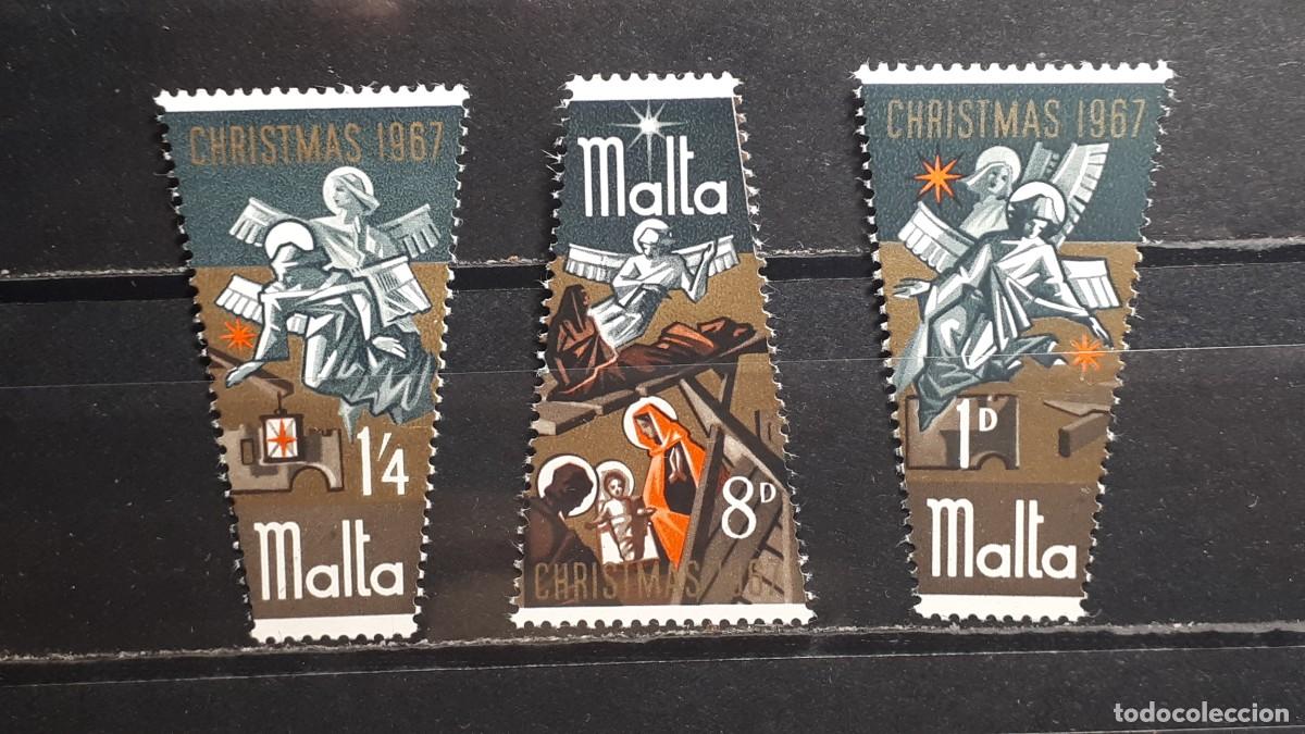 Sellos: NAVIDAD. MALTA. 1967. **. YVERT 366/8