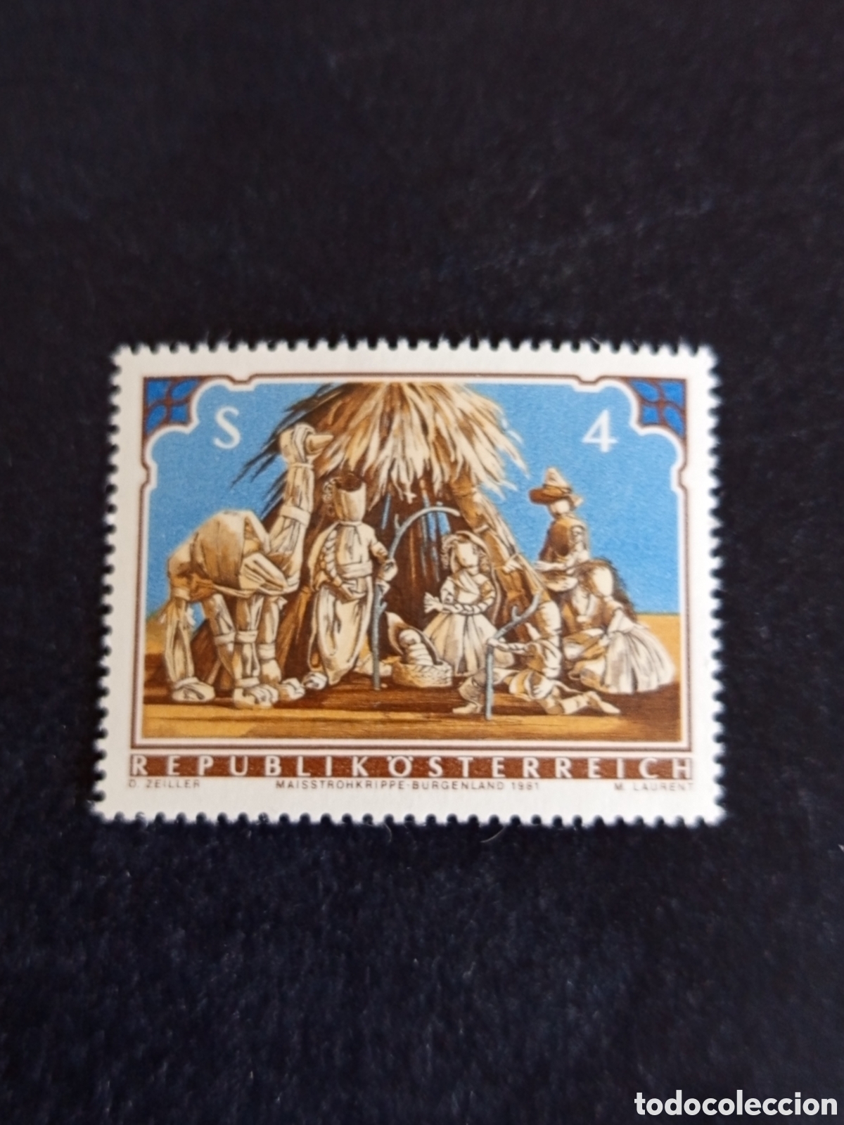 Sellos: AUSTRIA, 1981. Navidad. Nacimiento.Yvert 1520. Pedido m&iacute;nimo 3 &euro;. Ver fotos. Serie completa