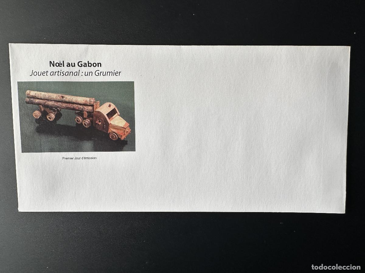 Sellos: Gab&oacute;n 2005 Mi. 1681 - 1682 FDC sin TP Feliz Navidad Juguetes