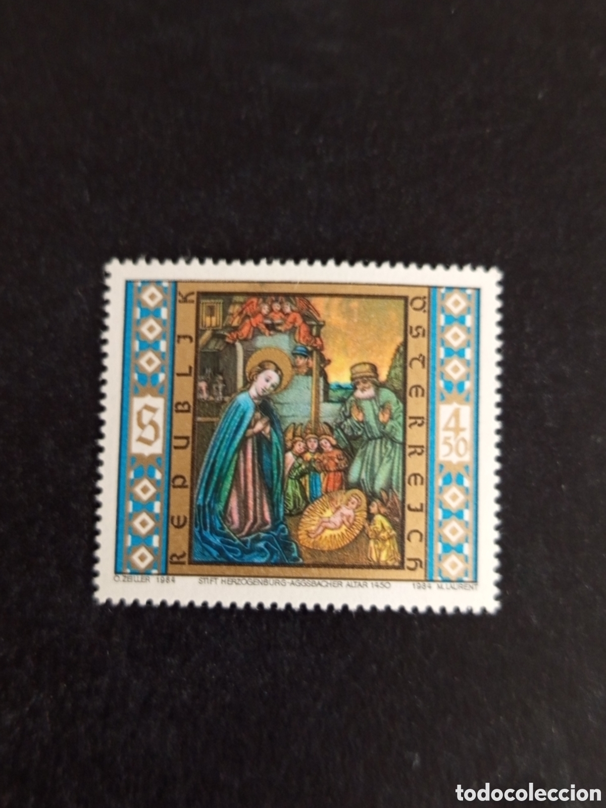 Sellos: AUSTRIA, 1984. Navidad. Pintura. Yvert 1626. Pedido m&iacute;nimo 3 &euro;. Ver fotos. Serie completa en nuevo