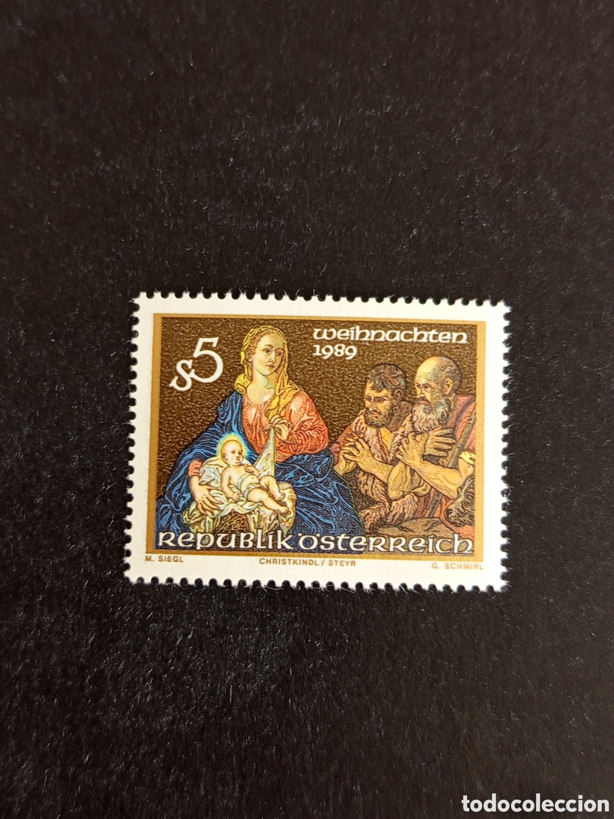 Sellos: AUSTRIA, 1989. Navidad. Yvert 1806. Pedido m&iacute;nimo 3 &euro;. Ver fotos. Serie completa en nuevo