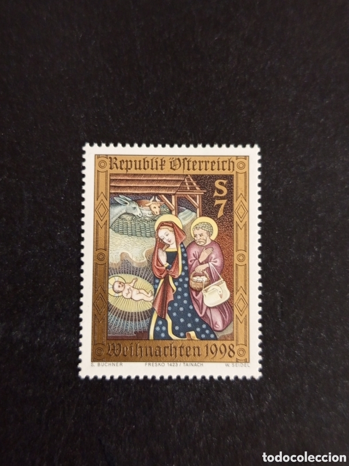 Sellos: AUSTRIA, 1998. Navidad. Nacimiento. Pedido m&iacute;nimo 3 &euro;. Ver fotos. Sello sin circular, sin charnela