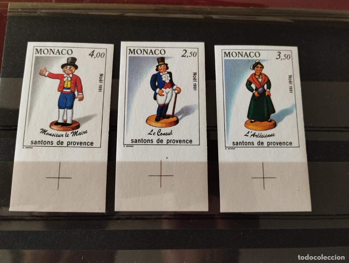 Sellos: MONACO 1794/96 A&Ntilde;O 1991 NAVIDAD SANTONS DE PROVENCE