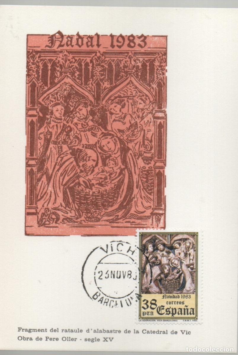 Sellos: Edifil n&ordm; 3335, Navidad 1994, Retablo de Ripoll, Tarjeta maxima matasello especial Ripoll 18-11-1994