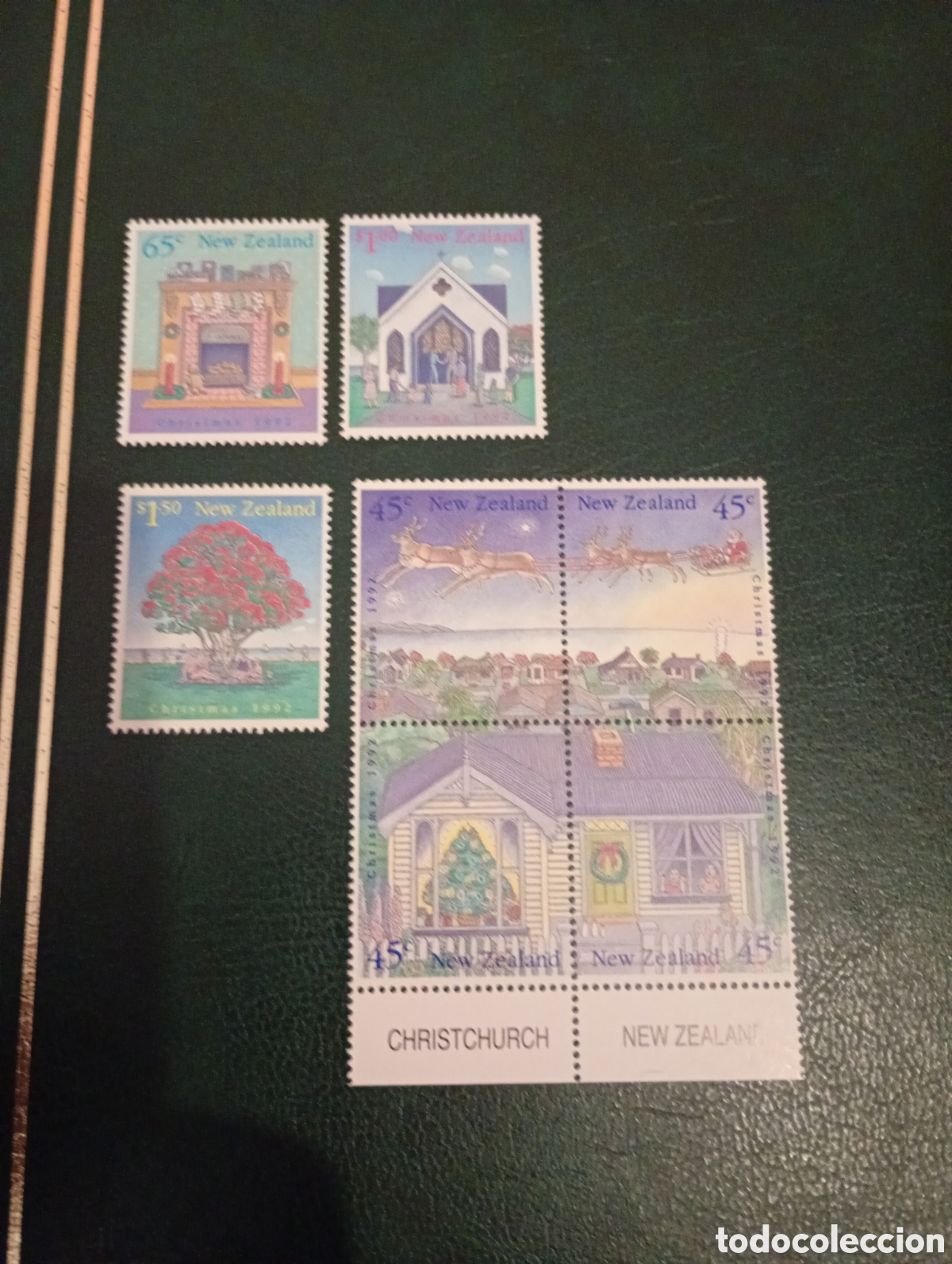 Sellos: NUEVA ZELANDA NAVIDAD 1992
