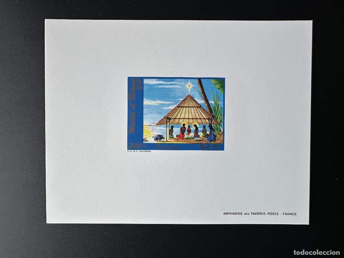 Sellos: Wallis Futuna 1987 YT PA 159 a prueba de lujo Bel&eacute;n Navidad Natividad tropical
