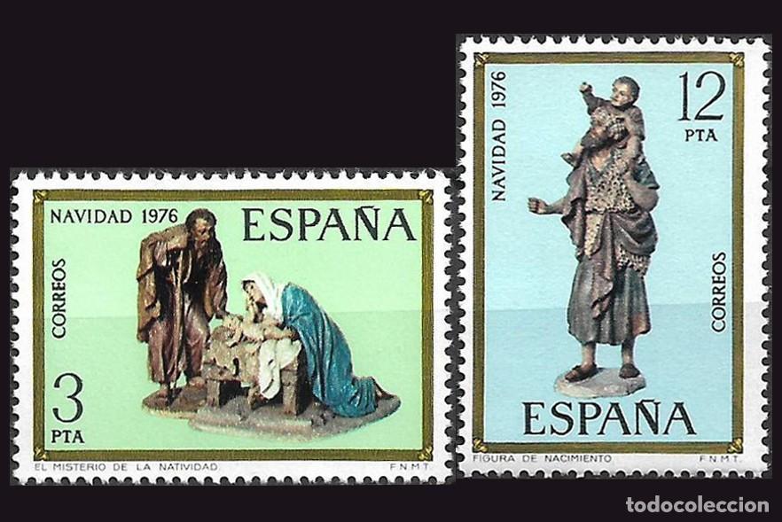 Sellos: 2v Espa&ntilde;a, 1976 | Navidad (Christmas) | Ed: 2368/9, Yv: 2014/5, Mi: 2261/2, SG: 2428/9 MNH **