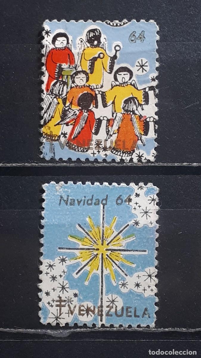 Sellos: NAVIDAD. VENEZUELA. A&Ntilde;O 1964. VI&Ntilde;ETAS