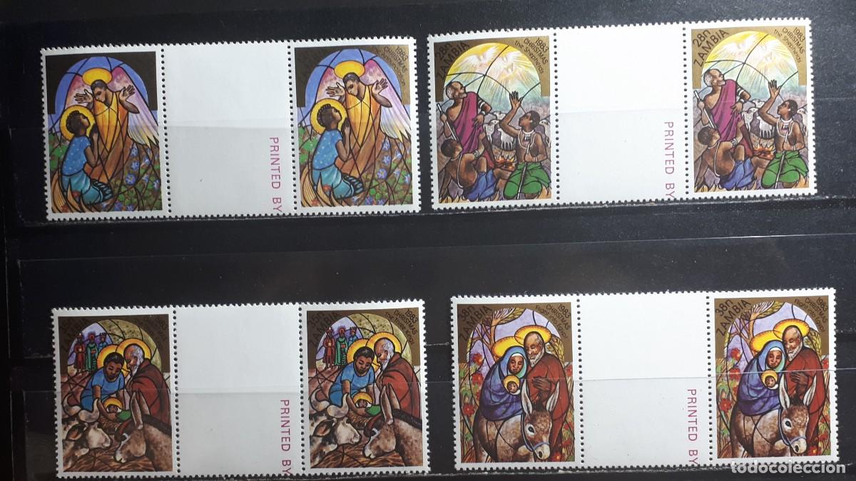 Sellos: NAVIDAD. ZAMBIA. A&Ntilde;O 1983. **. PAREJA, YVERT 290/3
