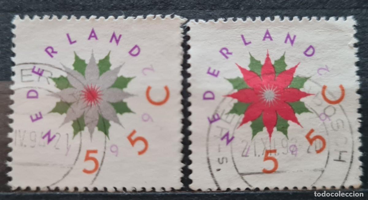 Briefmarken: Serie completa de sellos usados de Paises Bajos 1992: Navidad y A&ntilde;o Nuevo