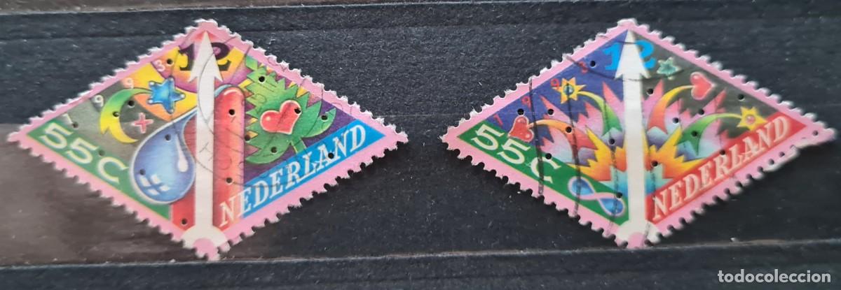 Briefmarken: Serie completa de sellos usados de Paises Bajos 1993: Navidad y A&ntilde;o Nuevo