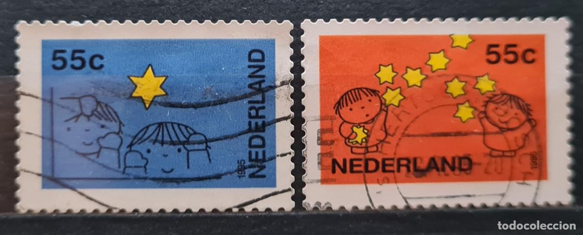 Briefmarken: Serie completa de sellos usados de Paises Bajos 1995: Navidad y A&ntilde;o Nuevo
