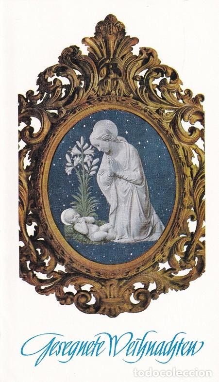 Timbres: D&iacute;ptico - Felicitaci&oacute;n navide&ntilde;a alemana / Andorra 1972 Navidad - El pessebre vivent