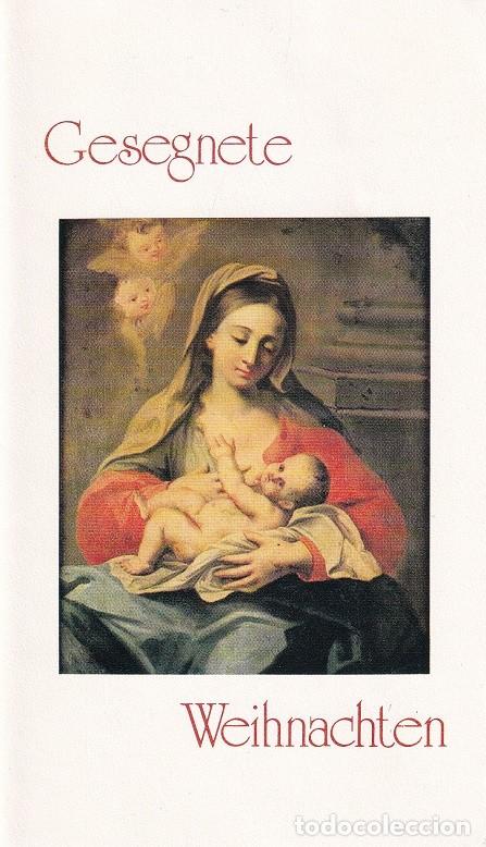 Timbres: D&iacute;ptico - Felicitaci&oacute;n navide&ntilde;a alemana / Gambia 1980 - Navidad &middot; Pintura de Francesco de Mura / W..