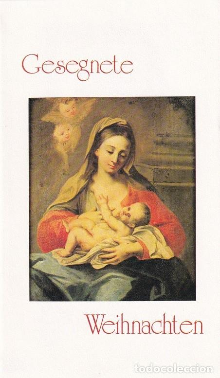 Timbres: D&iacute;ptico - Felicitaci&oacute;n navide&ntilde;a alemana / Gambia 1980 - Navidad &middot; Pintura de Francesco de Mura / W..