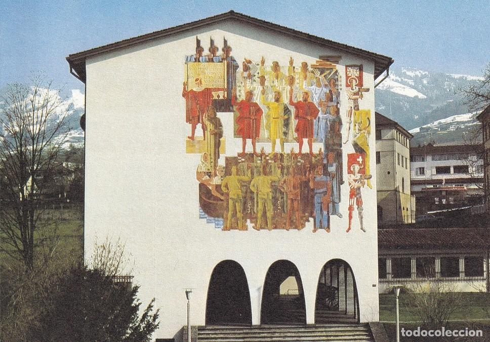 Timbres: D&iacute;ptico - Felicitaci&oacute;n navide&ntilde;a alemana / Suiza 1982 Navidad - Emisi&oacute;n Europa El juramento de Ruetli