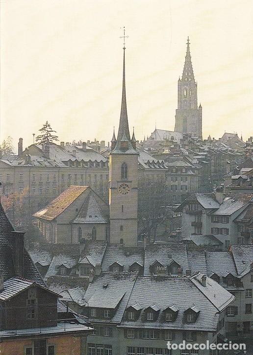 Timbres: D&iacute;ptico Felicitaci&oacute;n navide&ntilde;a alemana / Suiza 1991 Navidad VIII Centenario de la fundaci&oacute;n de Berna