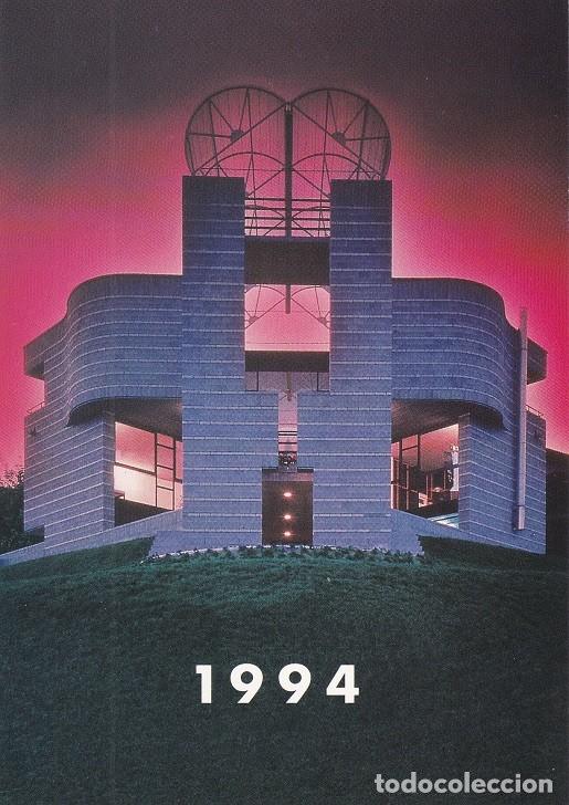 Timbres: D&iacute;ptico - Felicitaci&oacute;n navide&ntilde;a alemana / Suiza 1993 Navidad Europa 1994 - Casa de Media - Vivienda