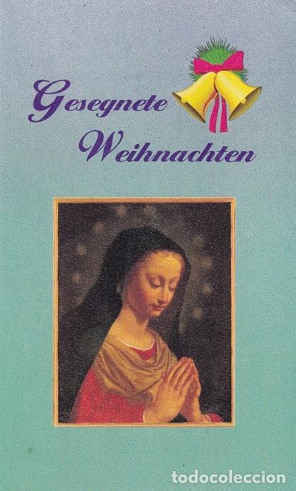 Timbres: D&iacute;ptico - Felicitaci&oacute;n navide&ntilde;a alemana / Fiji 1995 - Navidad &middot; Virgen coronada ( Correggio ) / Ge..