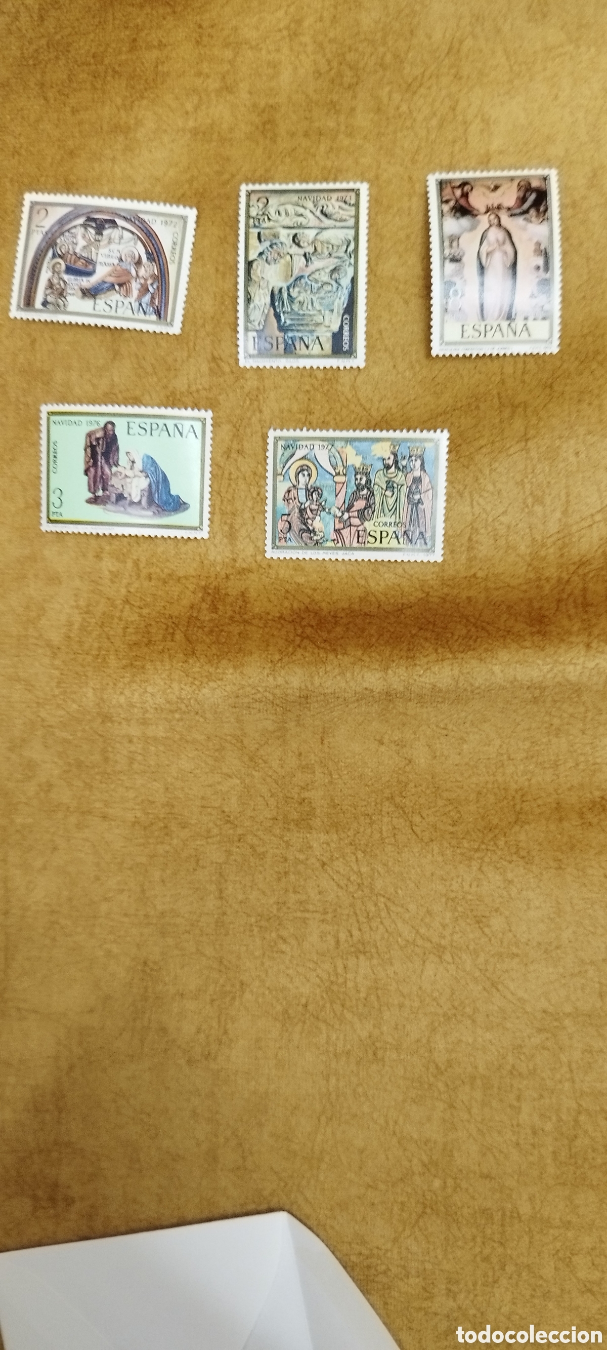 Sellos: 5 Sellos nuevos serie Navidad 1970-75