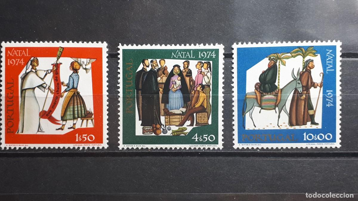 Sellos: NAVIDAD. PORTUGAL. A&Ntilde;O 1974. (*). YVERT 1243/5