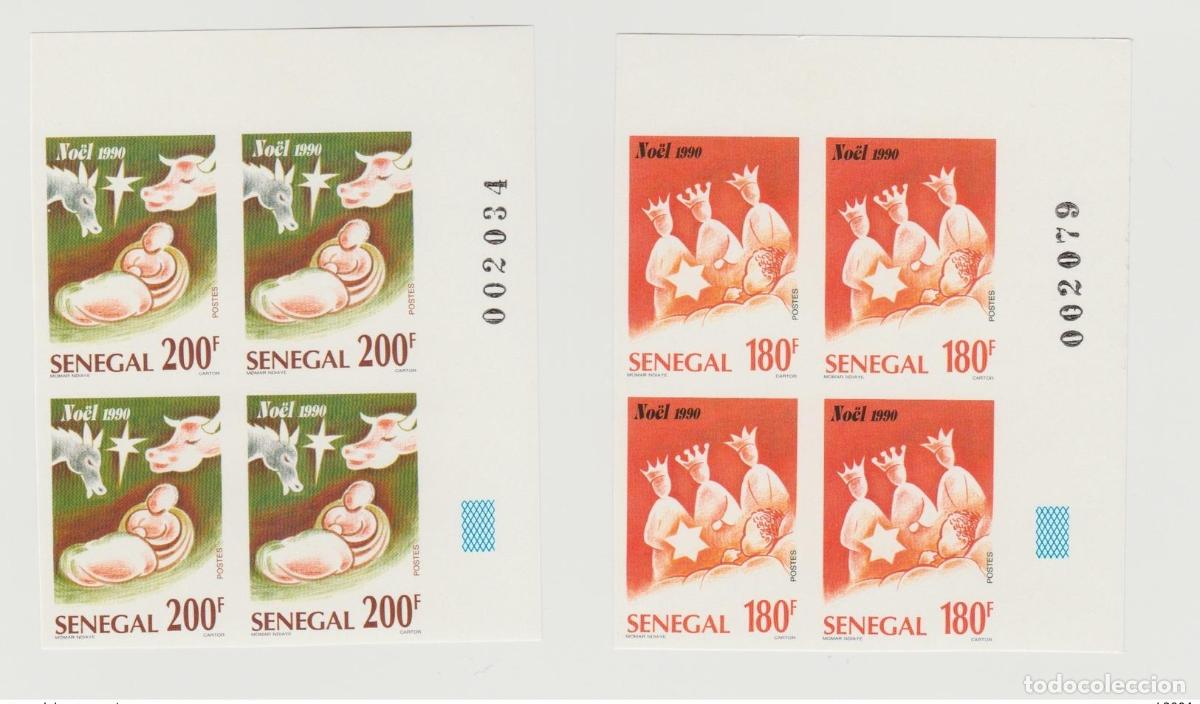 Sellos: Senegal 1990 Unserrated Imperf Noel Christmas Weihnachten Crib Krippe