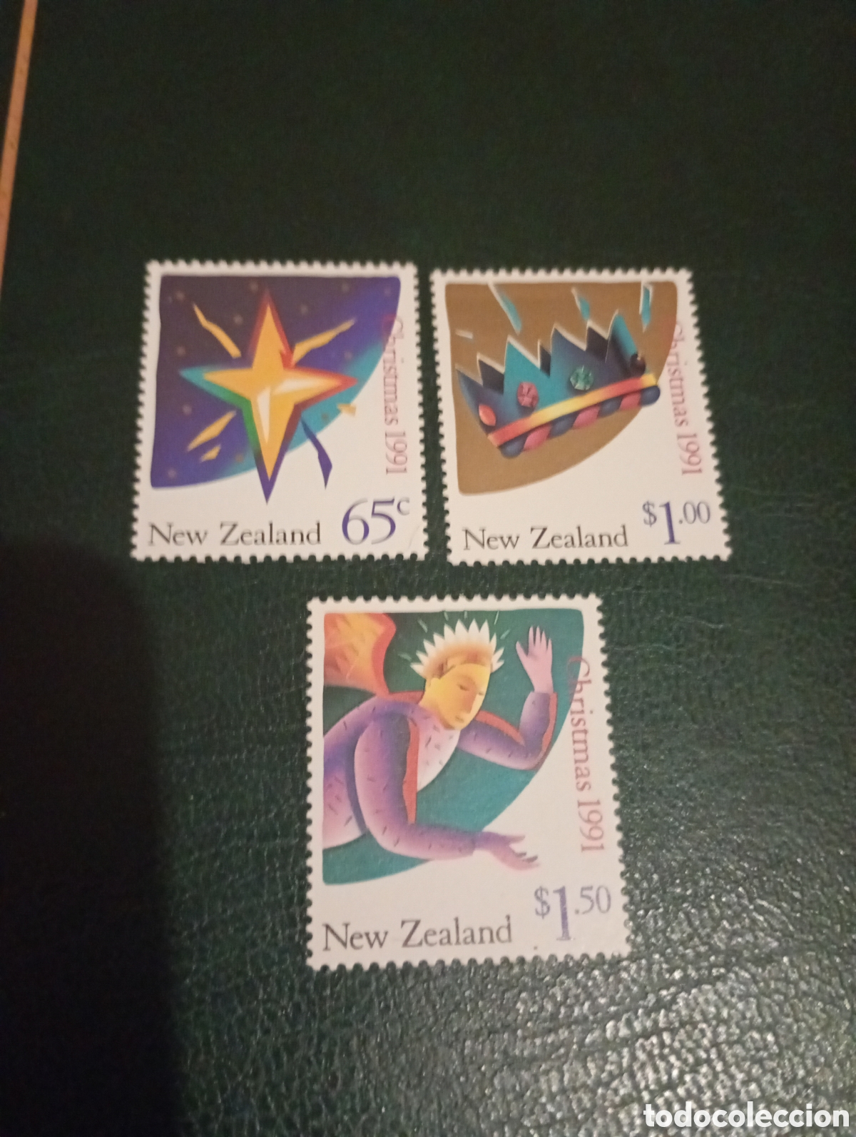Sellos: NUEVA ZELANDA, NAVIDAD 1991
