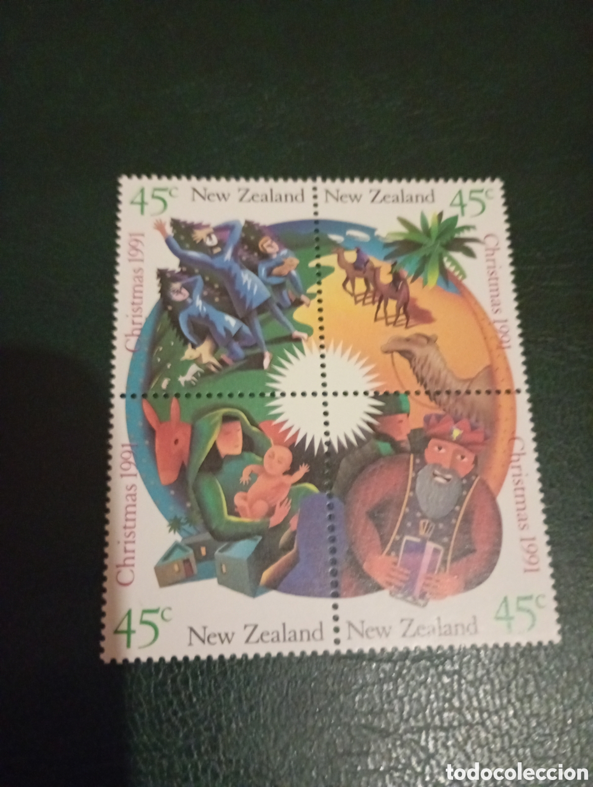 Sellos: NUEVA ZELANDA, NAVIDAD 1991
