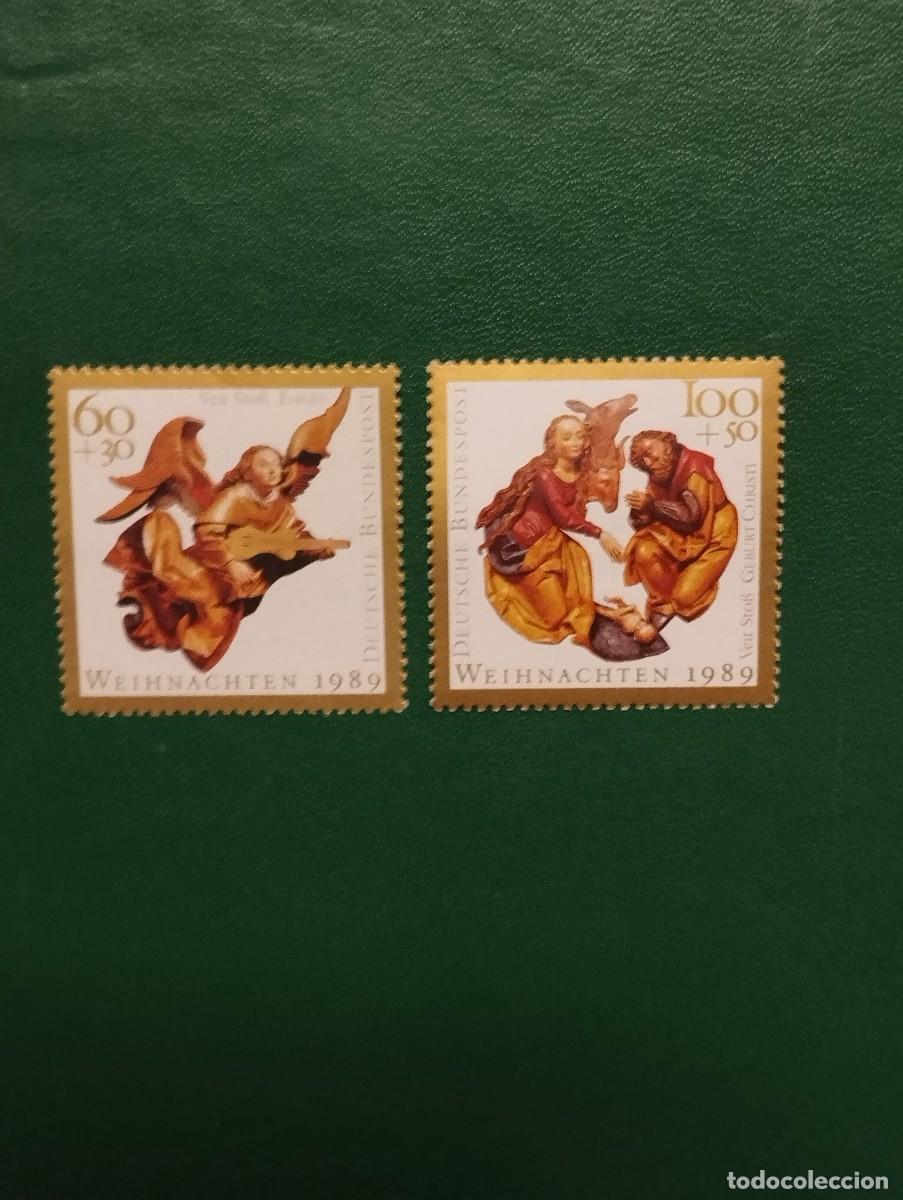 Sellos: 09.08/ Alemania Federal.1989. Navidad. Serie completa en nuevo