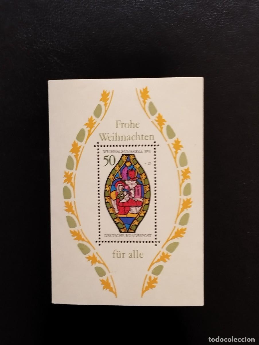 Sellos: 09.08/ Alemania Federal.1976. Navidad. Bloque en nuevo