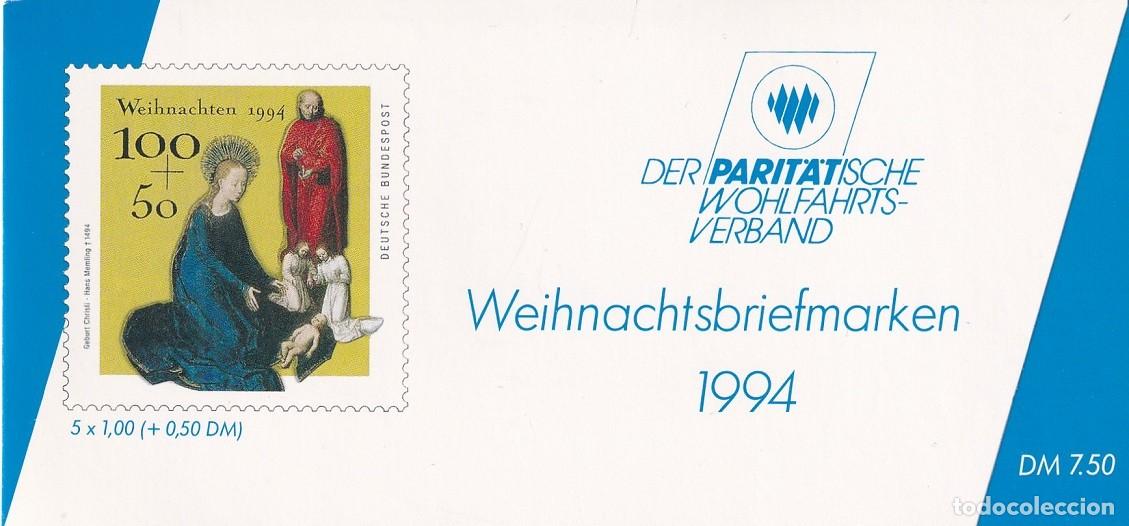 Sellos: Carnet Alemania 1994 Navidad - El nacimiento de Cristo - Obras de Hans Memling - Retablo