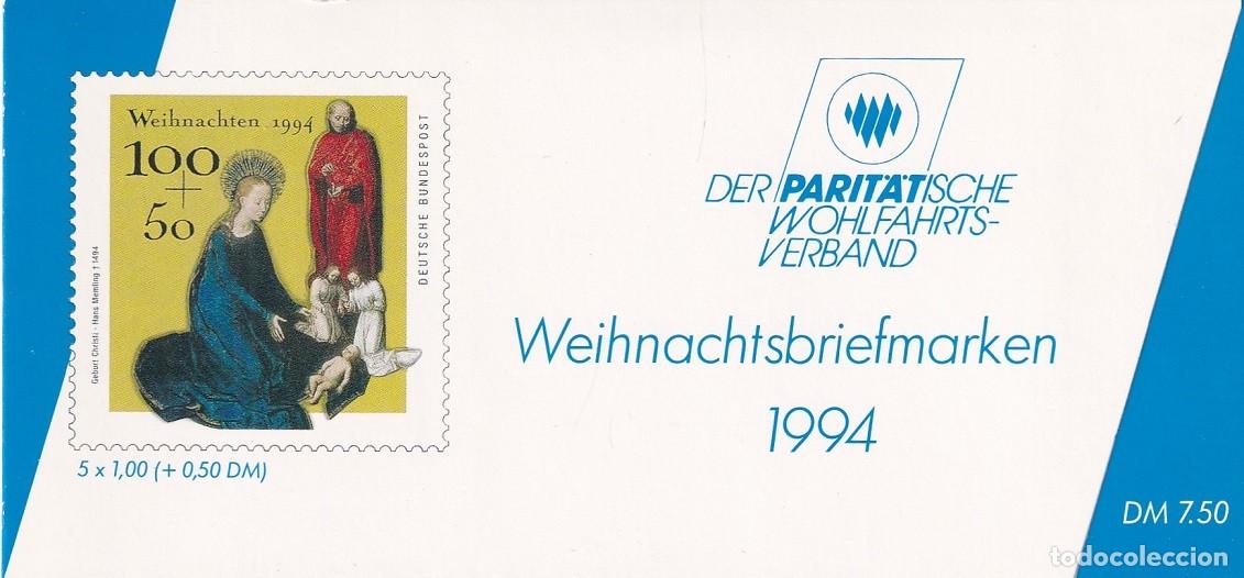 Sellos: Carnet Alemania 1994 Navidad - El nacimiento de Cristo - Obras de Hans Memling - Retablo