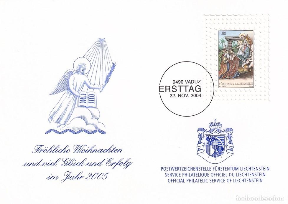 Sellos: Felicitaci&oacute;n navide&ntilde;a Liechtenstein Vaduz 2004 / Navidad , Natividad - 2005